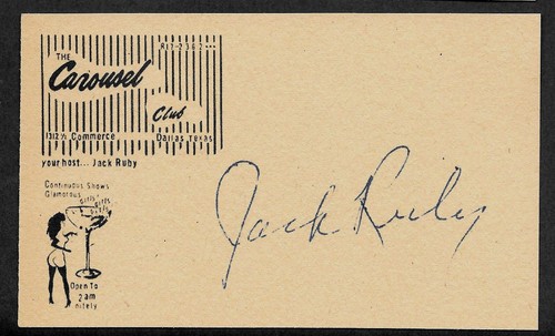 Jack ruby autograph reprint - jack, on