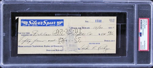 Jack ruby authentic signed - ruby,