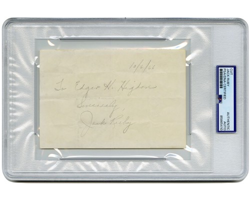 Jack ruby signed cut autograph - jack,