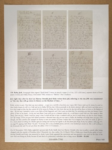 Jack ruby letter from jail - jack,