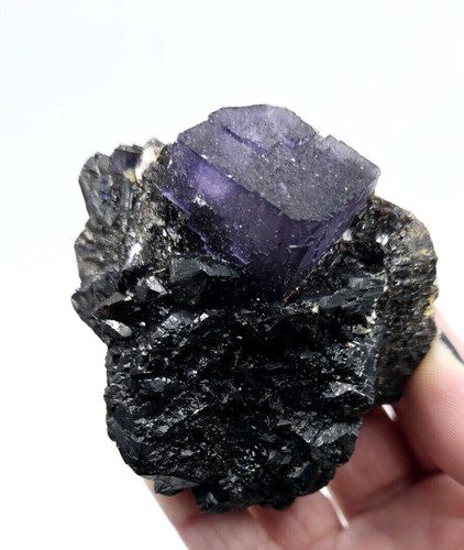 Exceptional purple fluorite - fluorite, on