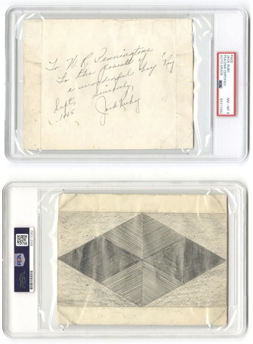 Jack ruby signed autograph - jack,