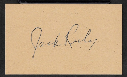 Jack ruby autograph reprint - autograph, on