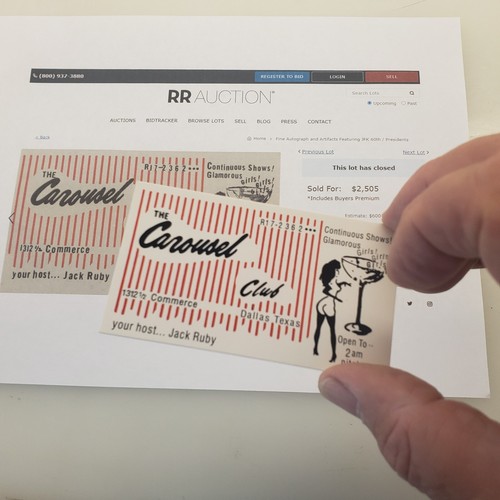 Jack ruby business card for - card,